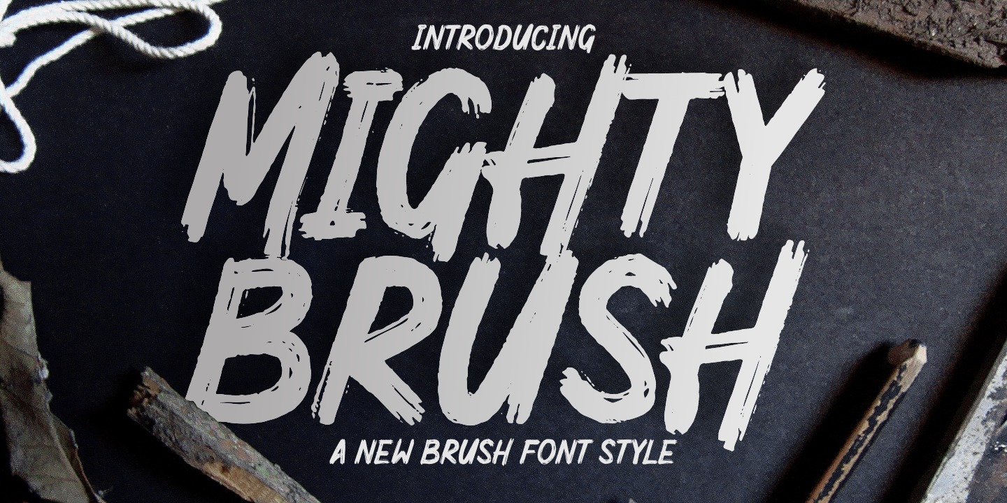 Mighty Brush Font