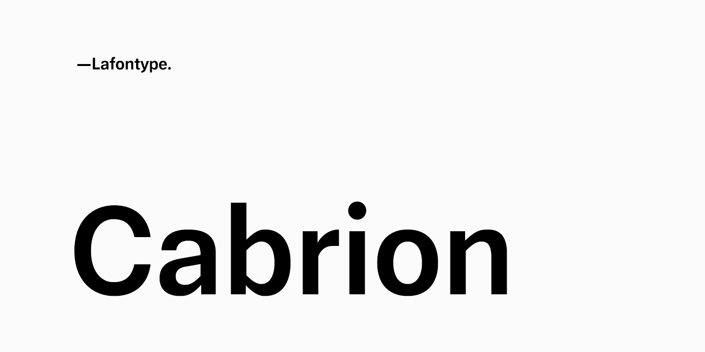 Cabrion Font