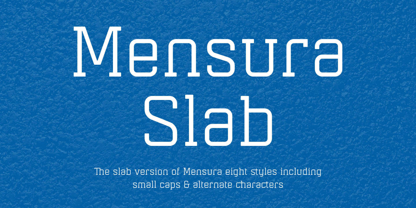 Mensura Slab Font