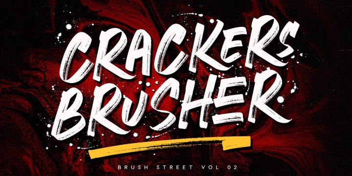 Crackers Brusher Font