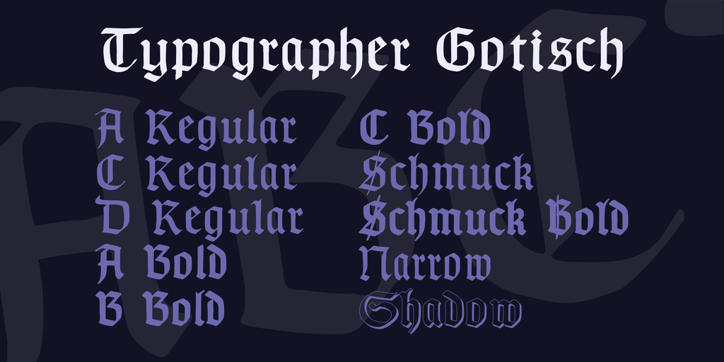 Grenze Gotisch Font
