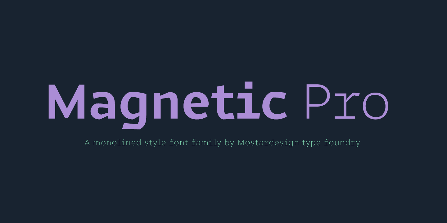 Magnetic Pro Font