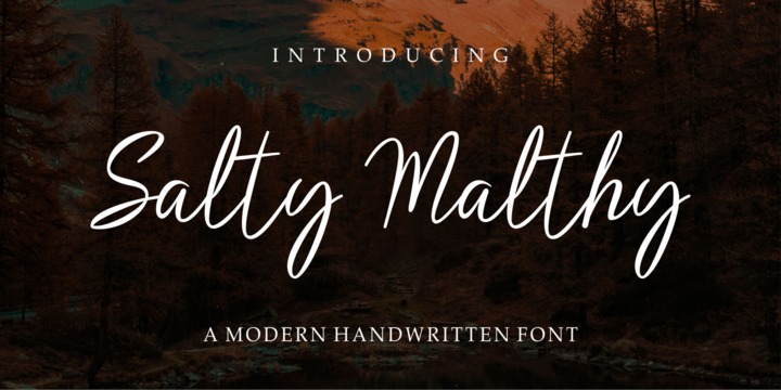 Salty Malthy Font