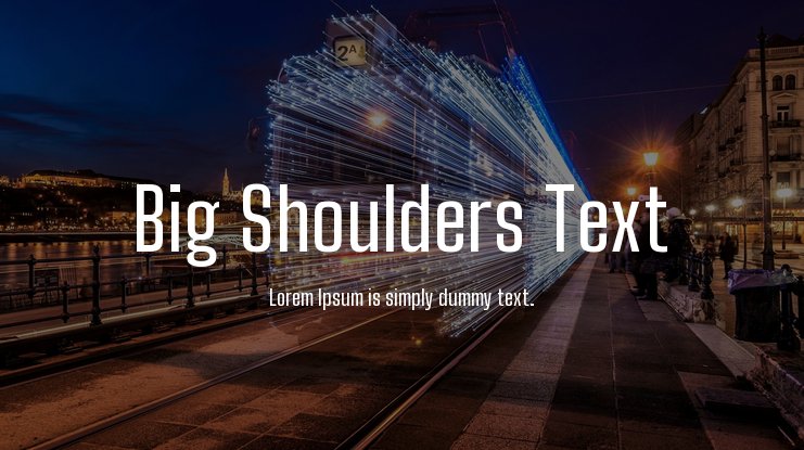 Big Shoulders Inline Text Font