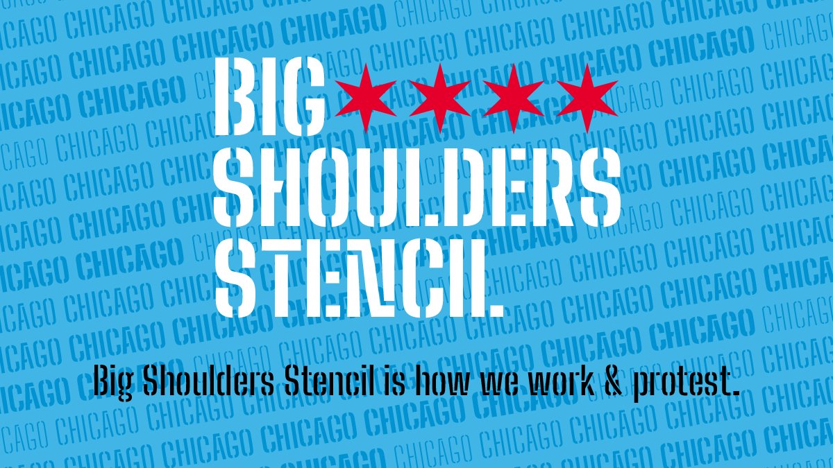 Big Shoulders Stencil Text Font