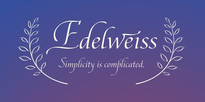 Edelweis Font