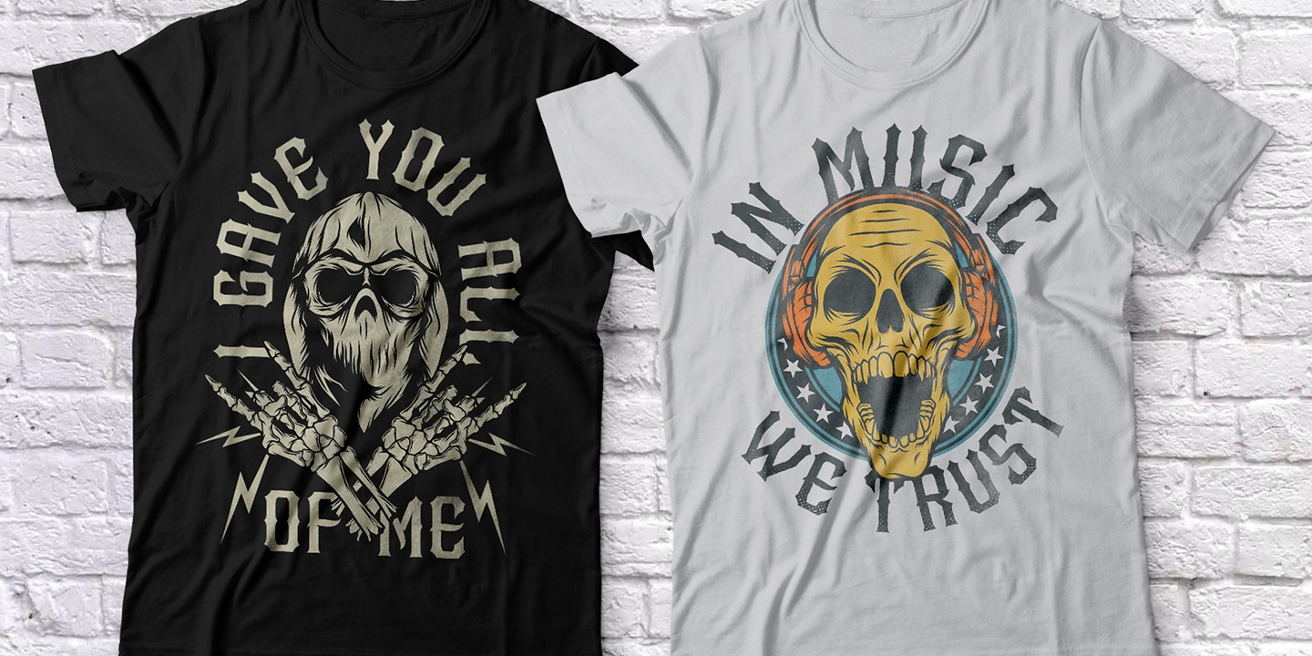 Metal Core Lettering Metal Core Font