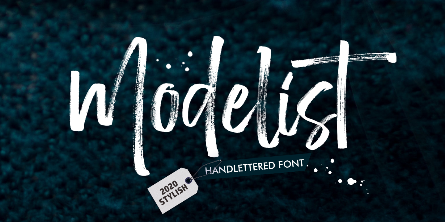 Modeling Font Modelist Font