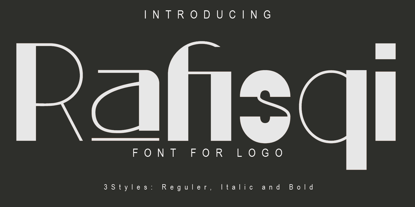 Font Rafi Rafisqi Font