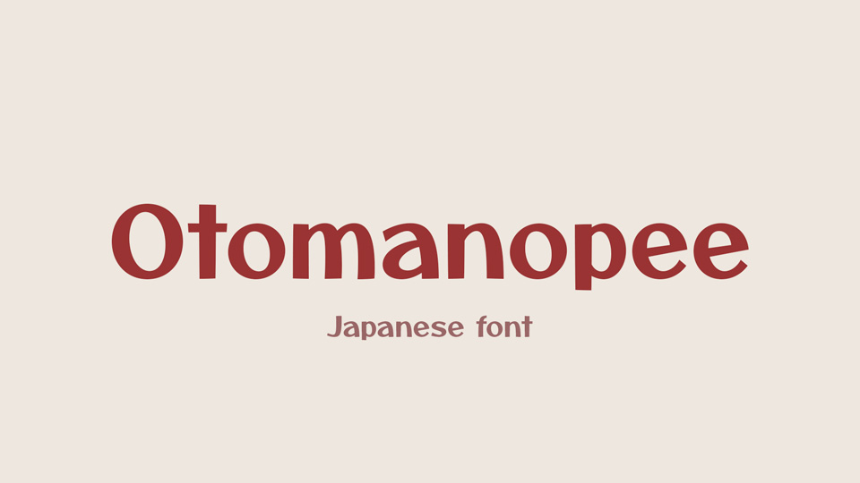 Otomanopee One Font