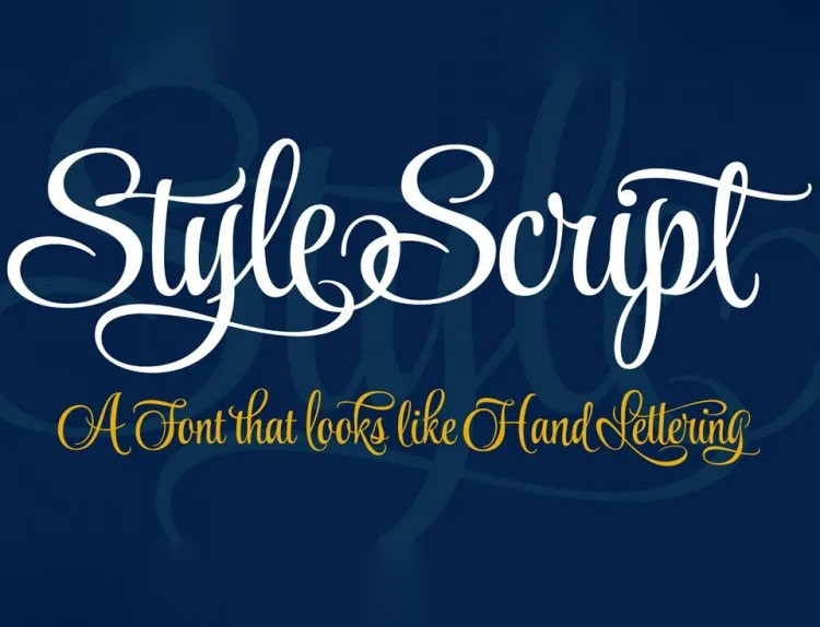 Style Script Font