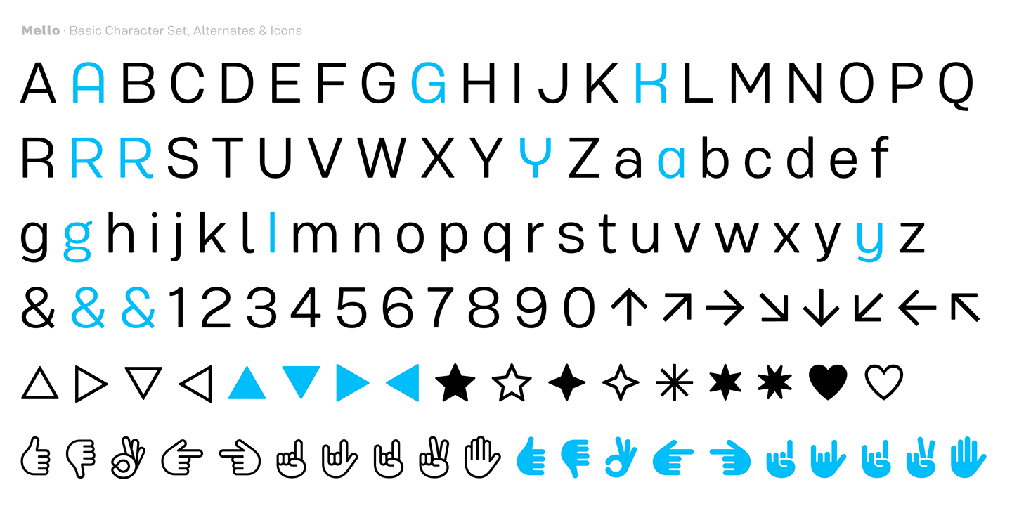 Mello Compressed Font