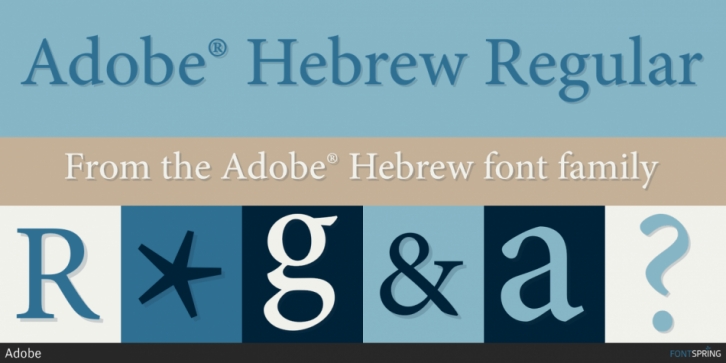 Adobe Hebrew Font