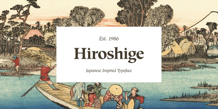 Hiroshige Font