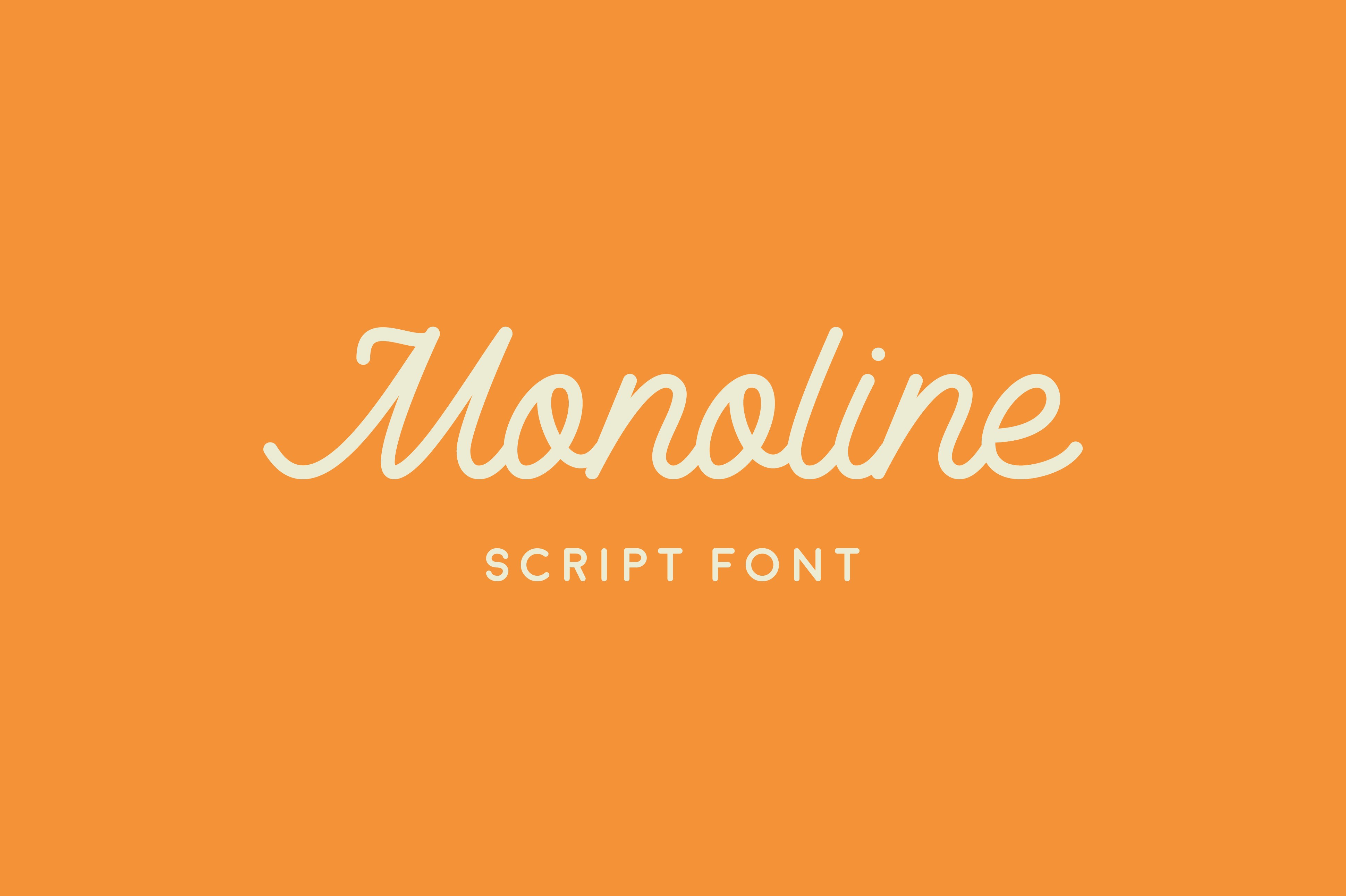 Monoline Script Font