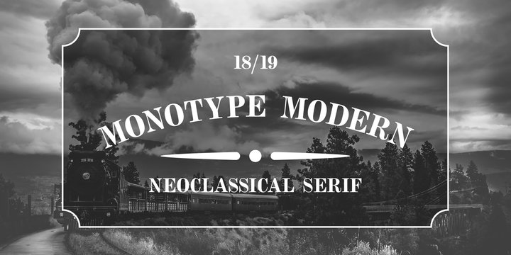 Monotype Modern Font