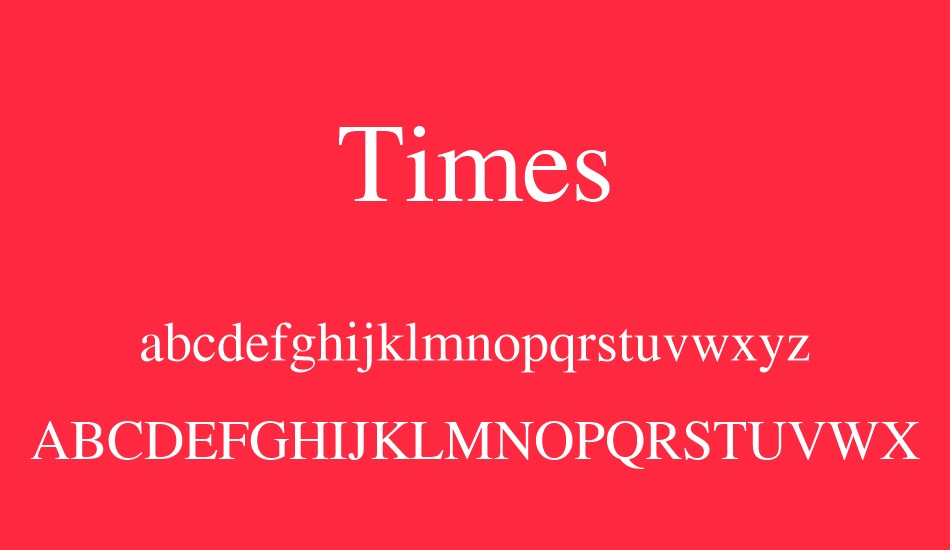 Times Font