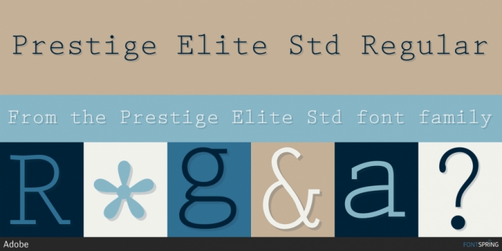 Prestige Elite Font