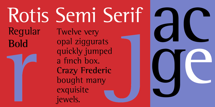 Rotis Semi Serif Font