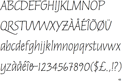 Russell Oblique Font