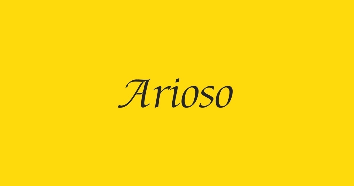 Arioso Font