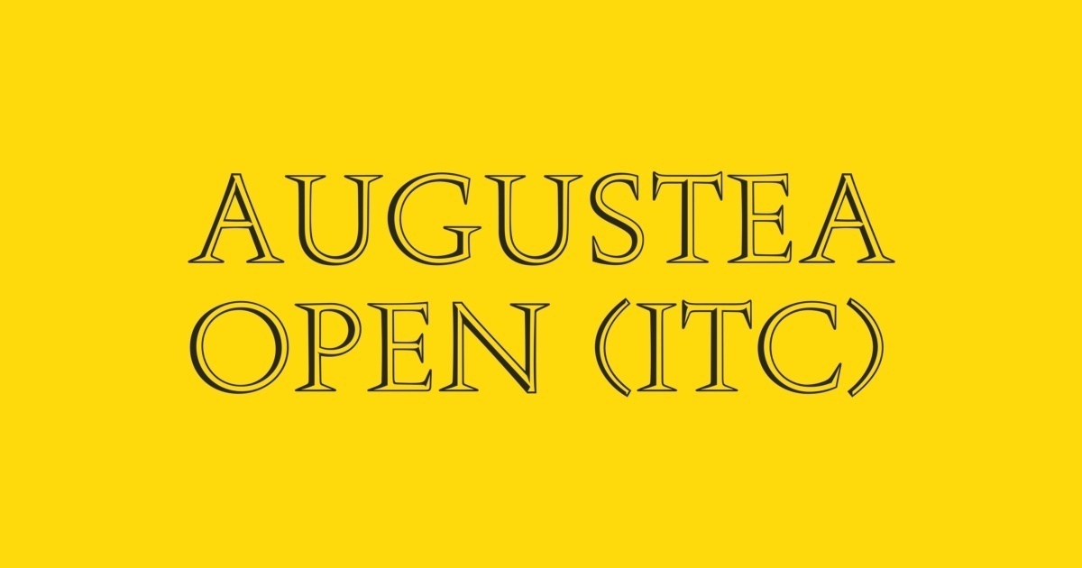 Augustea Open Font