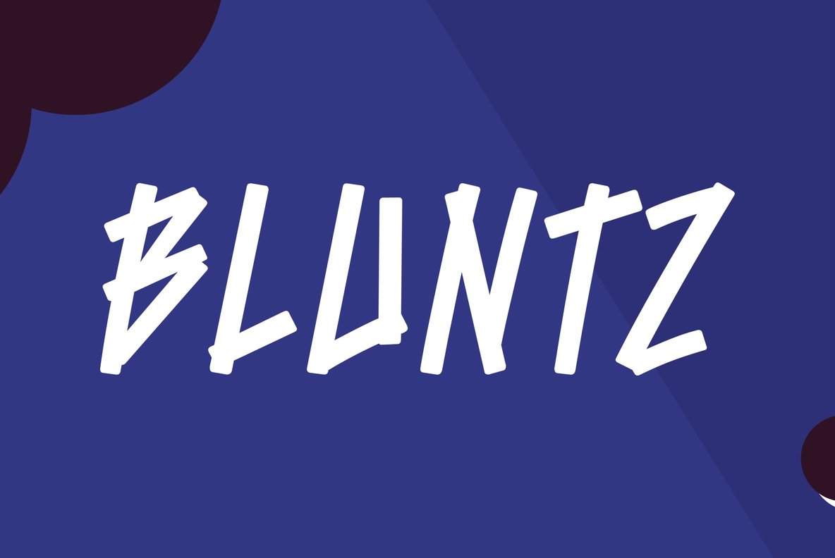 Bluntz Font