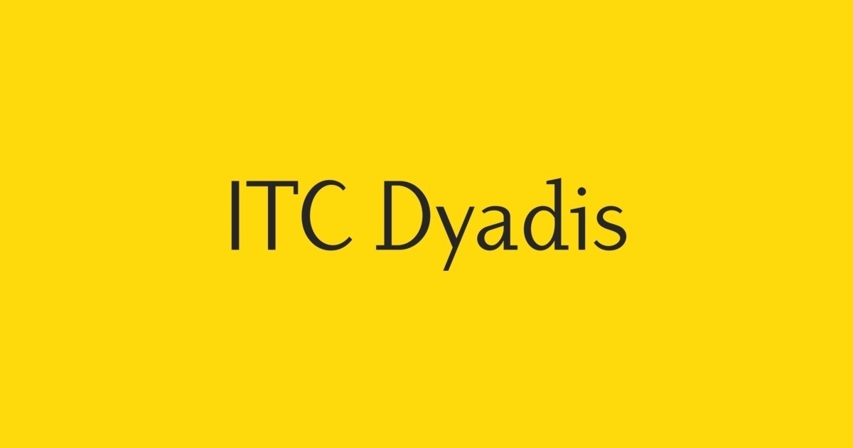 ITC Dyadis Font