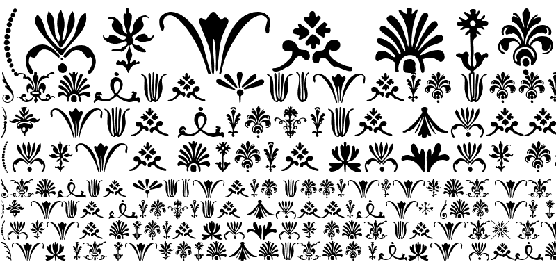 Calligraphic Ornaments Font