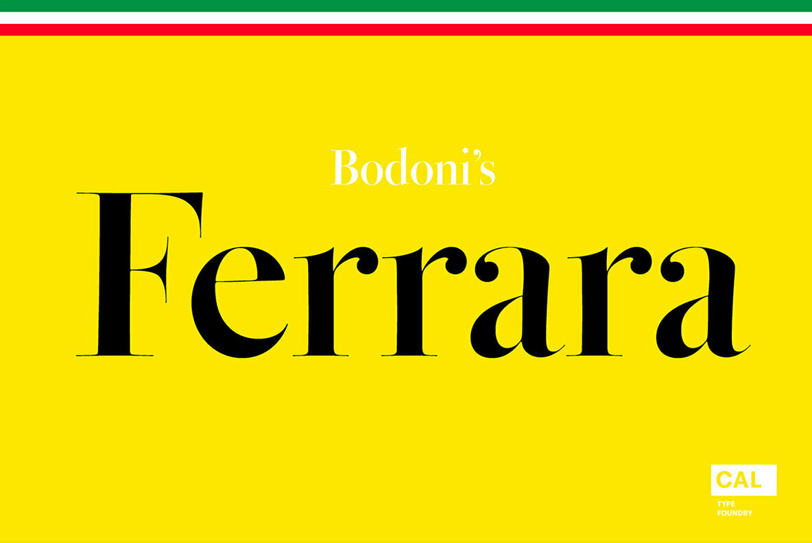 Bodoni Ferrara Banner Font