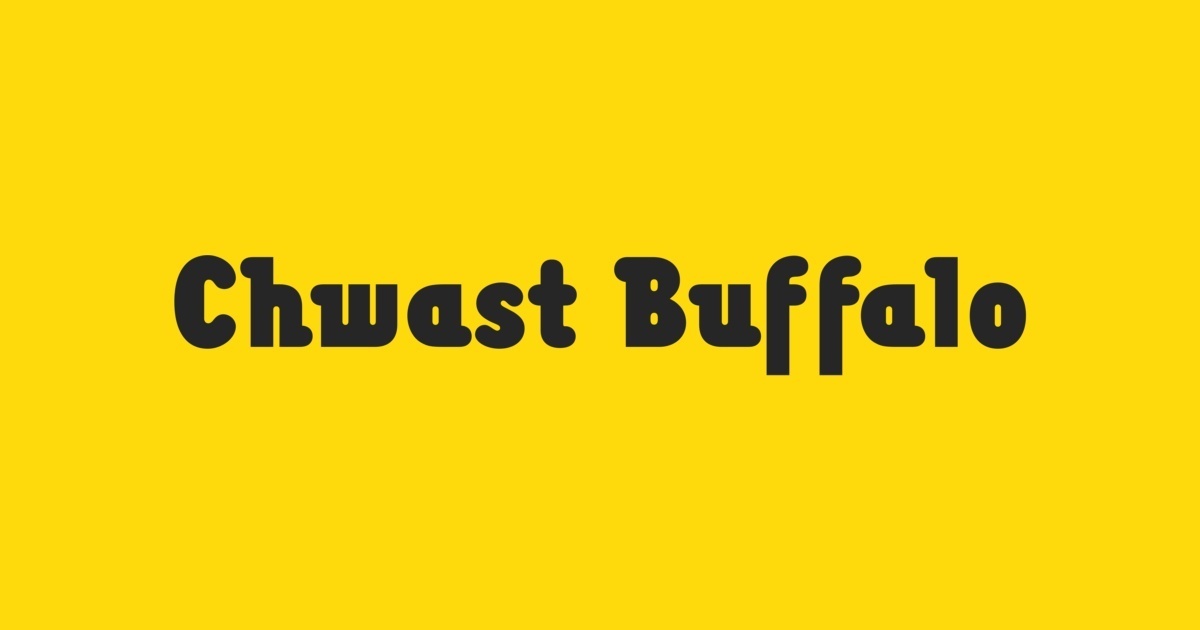 Chwast Buffalo Font