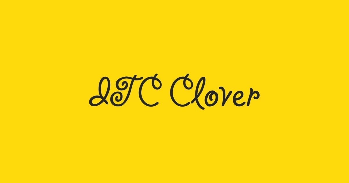 Clover ITC Font
