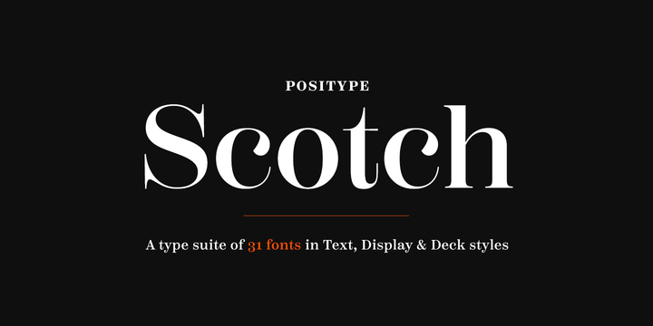 Scotch Display Font