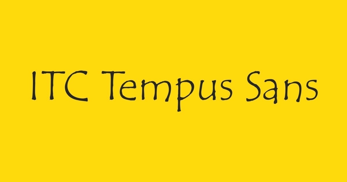 Tempus ITC Font