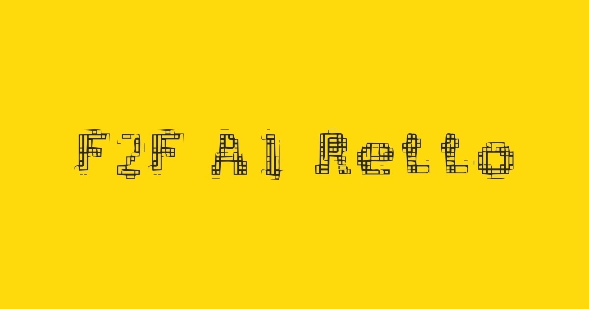 F2F Al Retto Font