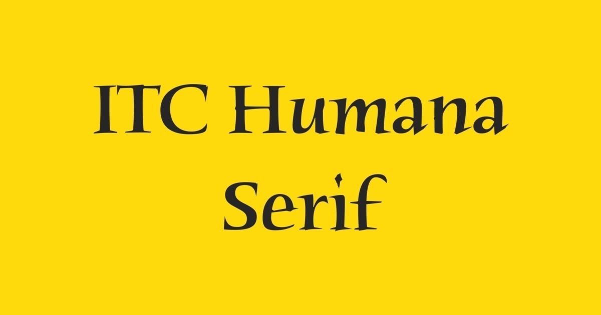 Humana Serif Font