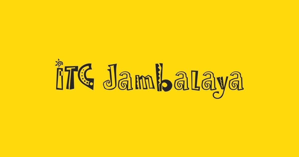 Jambalaya ITC Font