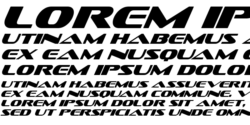 Sofachrome Italic Font