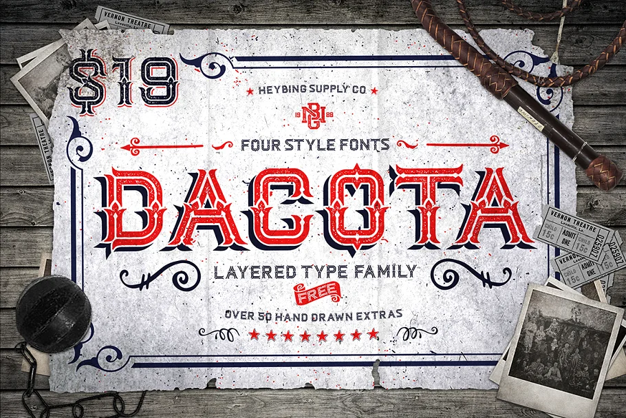 Dacota Layered Font