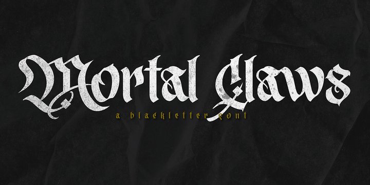 Mortal Claws Font