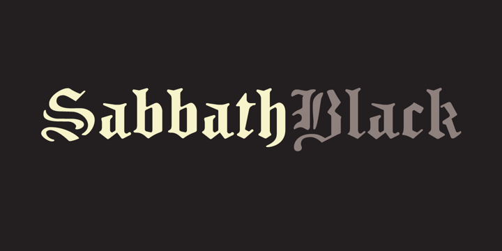 Sabbath Black Font