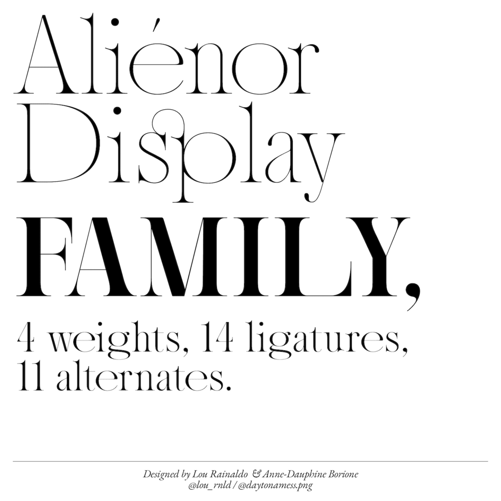 Alienor Display Font
