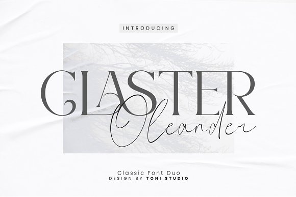 Claster Oleander Font