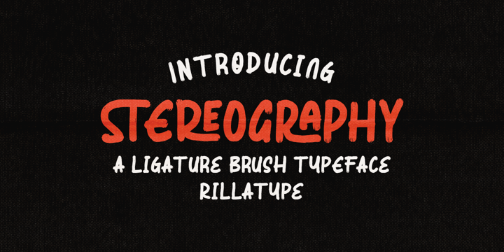 Stereography Font