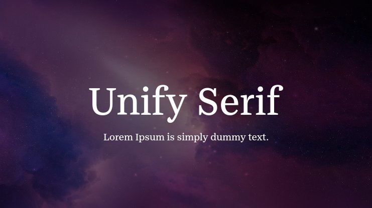 Unify (England Rugby) Font
