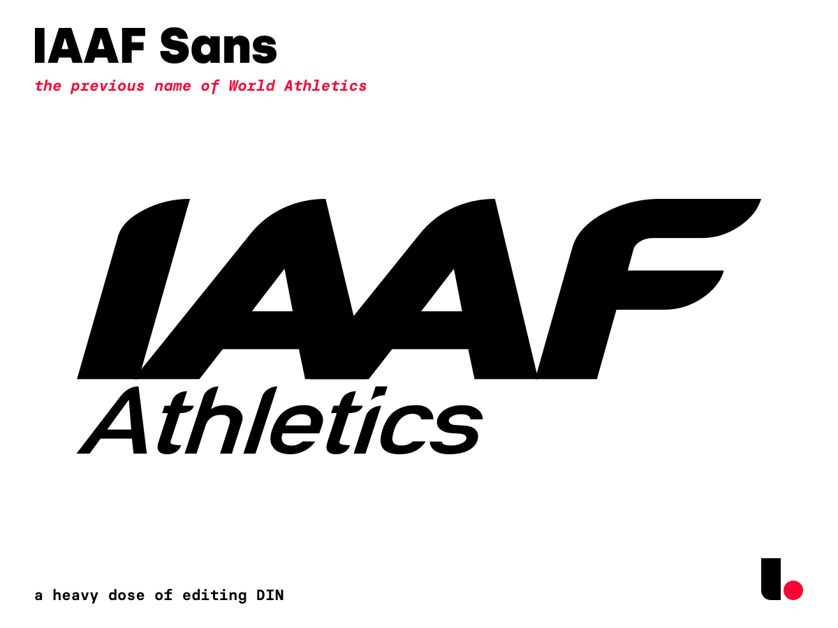IAAF Sans Font