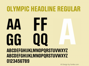 Olympic Headline Font