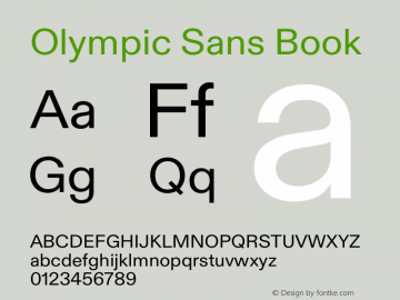 Olympic Sans Font