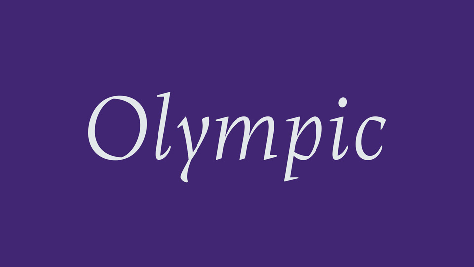Olympic Serif Font