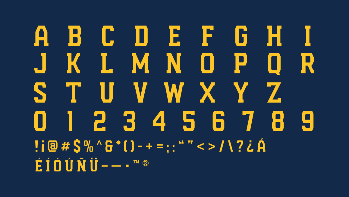 Brewers Industrial (Milwaukee Brewers) Font